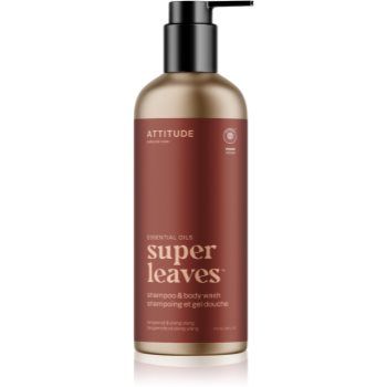 Attitude Super Leaves Bergamot & ylang-ylang gel de dus si sampon 2in1