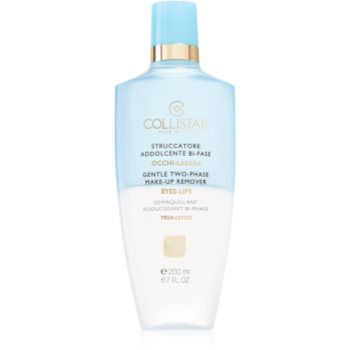 Collistar Gentle Two-Phase Make-up Remover demachiant pentru machiajul rezistent la apa pentru ochi si buze