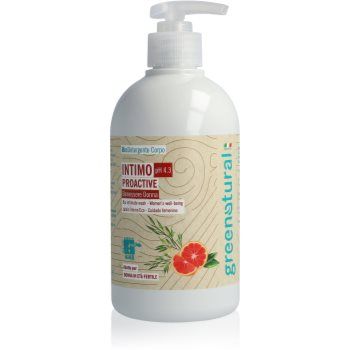 Greenatural Intimate Wash Gel Proactive pH 4,3 BIO gel pentru igiena intima cu efect calmant