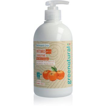 Greenatural Intimate Wash Gel Sensitive pH 5,5 BIO gel pentru igiena intima cu efect calmant