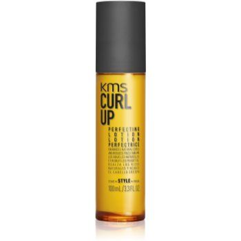 KMS Curl Up Perfecting Lotion lapte pentru coafare pentru par ondulat si cret