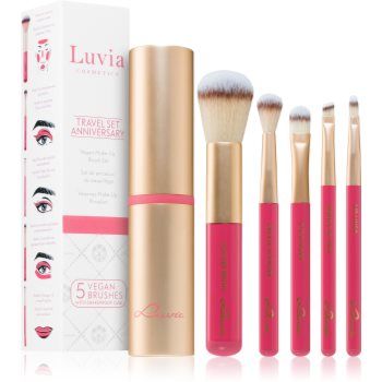 Luvia Cosmetics Prime Vegan Anniversary set de pensule cu husă(calatorii)