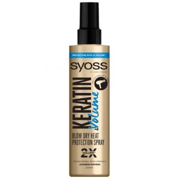 Spray pentru Protectie Termica cu Keratina - Syoss Professional Performance Keratin & Volume Blow Dry Heat Protection Spray, 200 ml