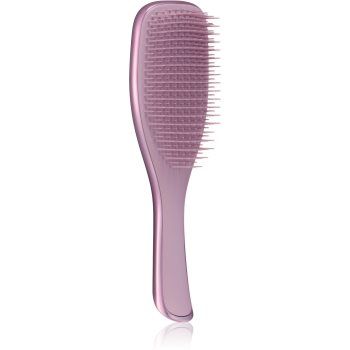 Tangle Teezer Ultimate Detangler Chrome perie de tip paletă pentru păr drept și ondulat