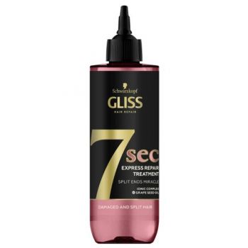 Tratament Expres Reparator pentru Parul Deteriorat cu Varfuri Despicate - Schwarzkopf Gliss Hair Repair 7 Sec Express Repair Treatment for Damaged and Split Hair, 200 ml