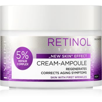 Eveline Cosmetics Cream-Ampoule Retinol crema regeneratoare de noapte impotriva primelor semne de imbatranire ale pielii