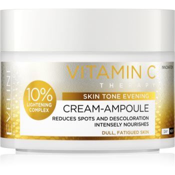 Eveline Cosmetics Cream-Ampoule Vitamin C Crema intensiva impotriva inrosirii pielii.