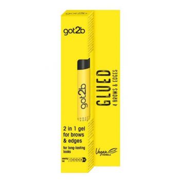 Gel pentru Fixarea Sprancenelor si a Firelor Rebele de Par - Schwarzkopf Got2b 2in1 Gel For Brows & Edges, 16 ml