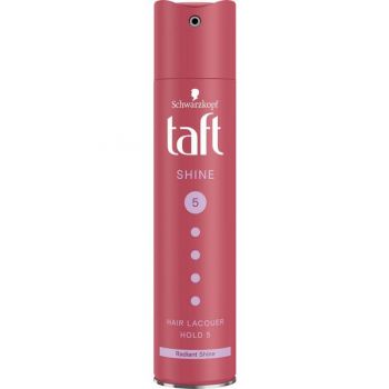 Spray Fixativ pentru Stralucire si Fixare Foarte Puternica - Schwarzkopf Taft Shine Hair Lacquer Hold 5, 250 ml