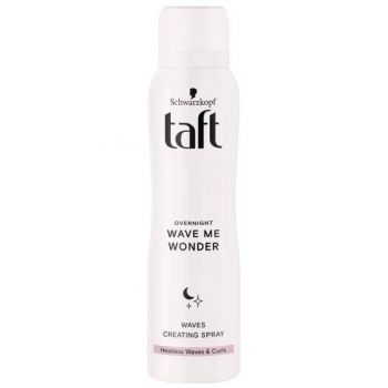 Spray pentru Bucle - Schwarzkopf Taft Overnight Wave me Wonder for Heatless Waves & Curls, 150 ml