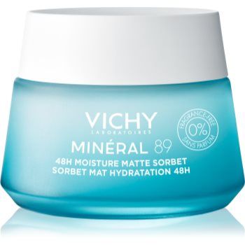 Vichy Minéral 89 Moisture Matte Sorbet cremă sorbet pentru ten gras și mixt