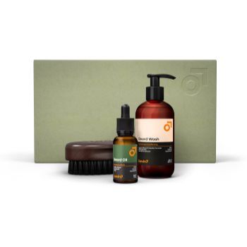 Beviro Bergamia Wood Beard Care Kit set cadou pentru barbă