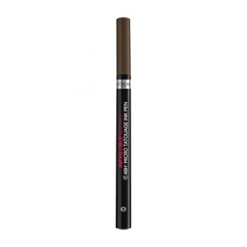 Creion de Sprancene - L'Oreal Paris Micro Tatouage Unbelieva Brow, nuanta 1.0 Ebony, 4,5 ml