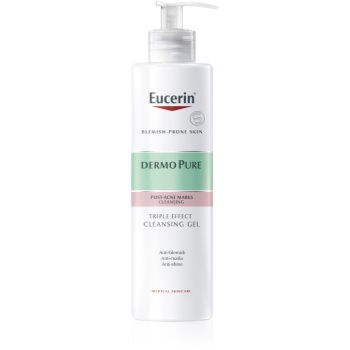 Eucerin DermoPure gel exfoliant de curatare cu efect triplu