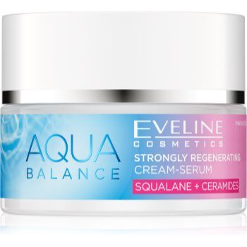 Eveline Cosmetics Aqua Balance Squalane + Ceramides crema Intensiv Regeneratoare cu efect de hidratare