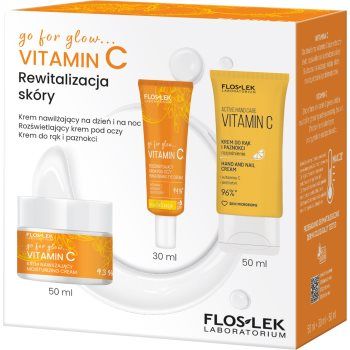 FlosLek Laboratorium Go For Glow Vitamin C set cadou cu efect revitalizant