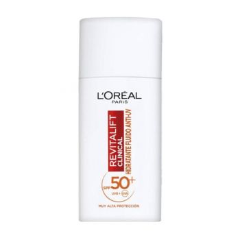 Fluid Hidratant cu Vitamina C si SPF50+ - L'Oreal Paris Revitalift Clinical Hidratante Fluido Anti-UV SPF 50+, 50 ml