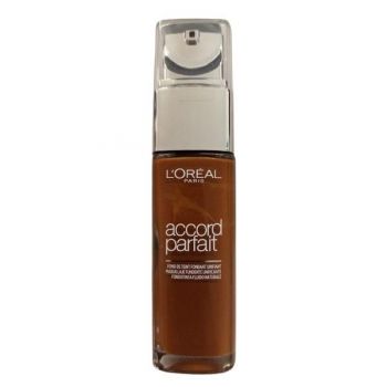 Fond de Ten Infuzat cu Acid Hialuronic - L'Oreal Paris Accord Parfait Maquillaje Fundente Unificante, nuanta 10.D/10.W Deep Golden, 30 ml la reducere