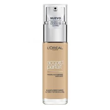 Fond de Ten Infuzat cu Acid Hialuronic - L'Oreal Paris Accord Parfait Maquillaje Fundente Unificante, nuanta 3N-Creamy Beige, 30 ml