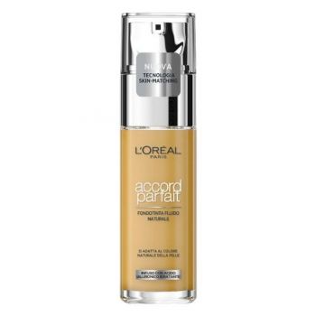 Fond de Ten Infuzat cu Acid Hialuronic - L'Oreal Paris Accord Parfait Maquillaje Fundente Unificante, nuanta 6.5-Desert, 30 ml