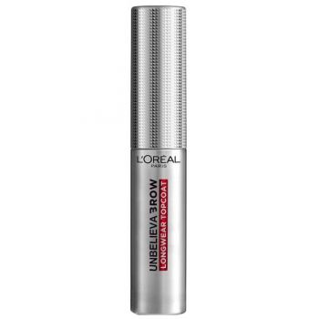 Gel pentru Fixarea Sprancenelor - L'Oreal Paris Unbelieva Brow Longwear Top Coat, 4,5 ml, nuanta 00 Transparent, 4,5 ml la reducere