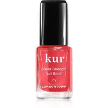 LONDONTOWN Kur Sheer Strength Nail Blush îngrijire nuanțatoare pentru fermitate și iluminare pentru unghii