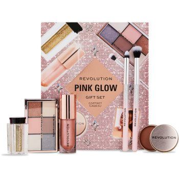 Makeup Revolution Xmass 2024 Pink Glow set cadou (faciale)