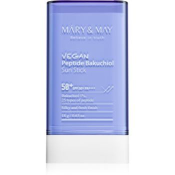 MARY & MAY Peptide Bakuchiol Sun Stick baton cu protectie solara cu efect antirid