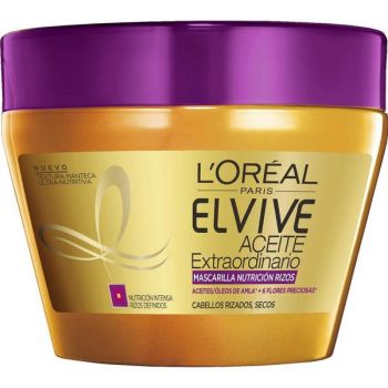 Masca cu Ulei Extraordinar pentru Par Cret - L'Oreal Paris Elvive Oleo Extraordinario Mascarilla Nutricion Rizos, 300 ml