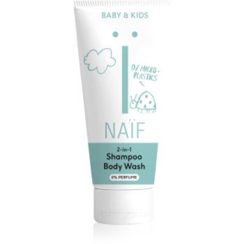 Naif Baby & Kids 2-in-1 gel si sampon pentru bebelusi fara parfum