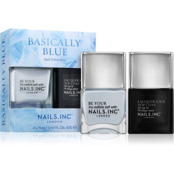 Nails Inc. Basically Blue set de lacuri de unghii