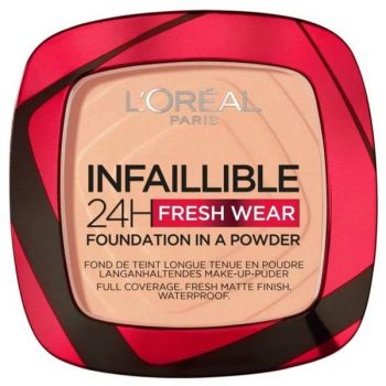 Pudra Compacta - L'Oreal Paris Infaillible 24H Fresh Wear Foundation In A Powder, nuanta 245 Golden Honey, 9 g