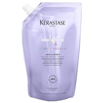 Rezerva Sampon Hidratant Iluminator pentru Par Blond - Kerastase Blond Absolu Bain Lumiere Hydrating Illuminating Shampoo Refill, 500 ml