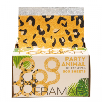 Set folii aluminiu Framar Party Animal pretaiate embosate pentru suvite 12.7x27.9cm 500buc