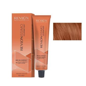 Vopsea Permanenta - Revlon Professional Revlonissimo Colorsmetique Ker-Ha Complex Permanent Hair Color, nuanta 66.40 Intense Copper, 60 ml