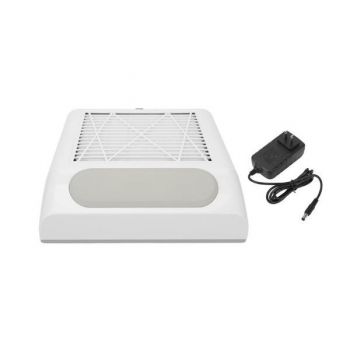 Aspirator de praf pentru unghii, 80W, alb, cu filtru