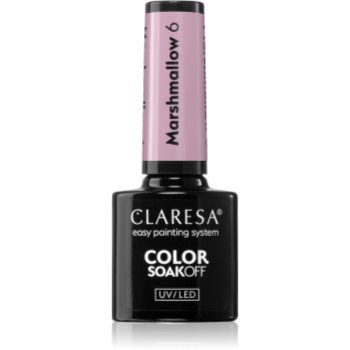 Claresa SoakOff UV/LED Color Marshmallow lac de unghii sub forma de gel