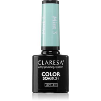 Claresa SoakOff UV/LED Color Mint lac de unghii sub forma de gel