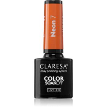 Claresa SoakOff UV/LED Color Neon lac de unghii sub forma de gel