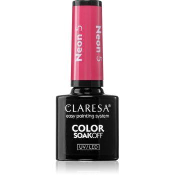 Claresa SoakOff UV/LED Color Neon lac de unghii sub forma de gel