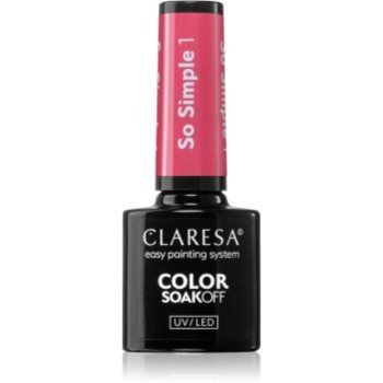 Claresa SoakOff UV/LED Color So Simple lac de unghii sub forma de gel