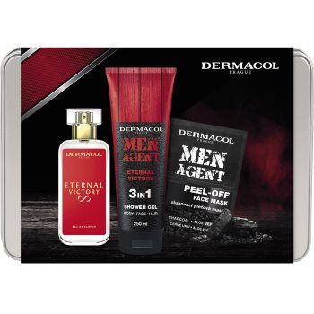 Dermacol Men Agent Eternal Victory set cadou corp si fata pentru bărbați