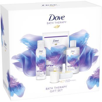 Dove Bath Therapy Renew set cadou pentru baie Wild Violet & Pink Hibiscus