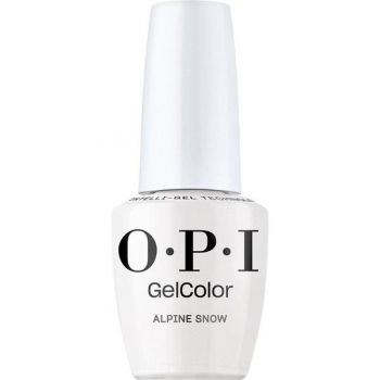 Lac de Unghii Semipermanent Vegan si Hema-Free - OPI Gel Color, nuanta Alpine Snow™, 15 ml