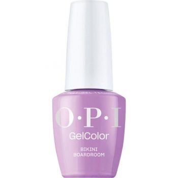 Lac de Unghii Semipermanent Vegan si Hema-Free - OPI Gel Color, nuanta Bikini Boardroom, 15 ml