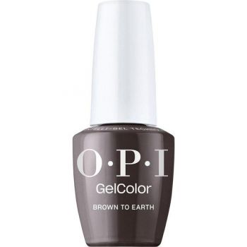 Lac de Unghii Semipermanent Vegan si Hema-Free - OPI Gel Color, nuanta Brown to Earth, 15 ml