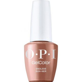 Lac de Unghii Semipermanent Vegan si Hema-Free - OPI Gel Color, nuanta Endless Sun-ner, 15 ml