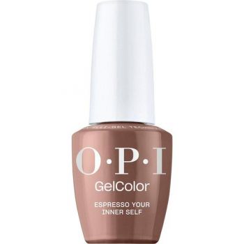 Lac de Unghii Semipermanent Vegan si Hema-Free - OPI Gel Color, nuanta Espresso Your Inner Self, 15 ml