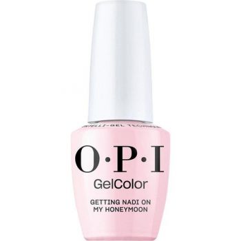 Lac de Unghii Semipermanent Vegan si Hema-Free - OPI Gel Color, nuanta Getting Nadi On My Honeymoon, 15 ml