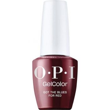 Lac de Unghii Semipermanent Vegan si Hema-Free - OPI Gel Color, nuanta Got the Blues for Red, 15 ml